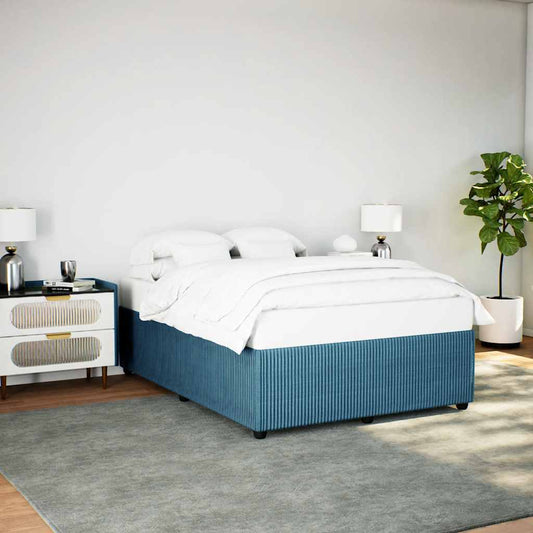 Bettgestell Blau 140x200 cm Samt