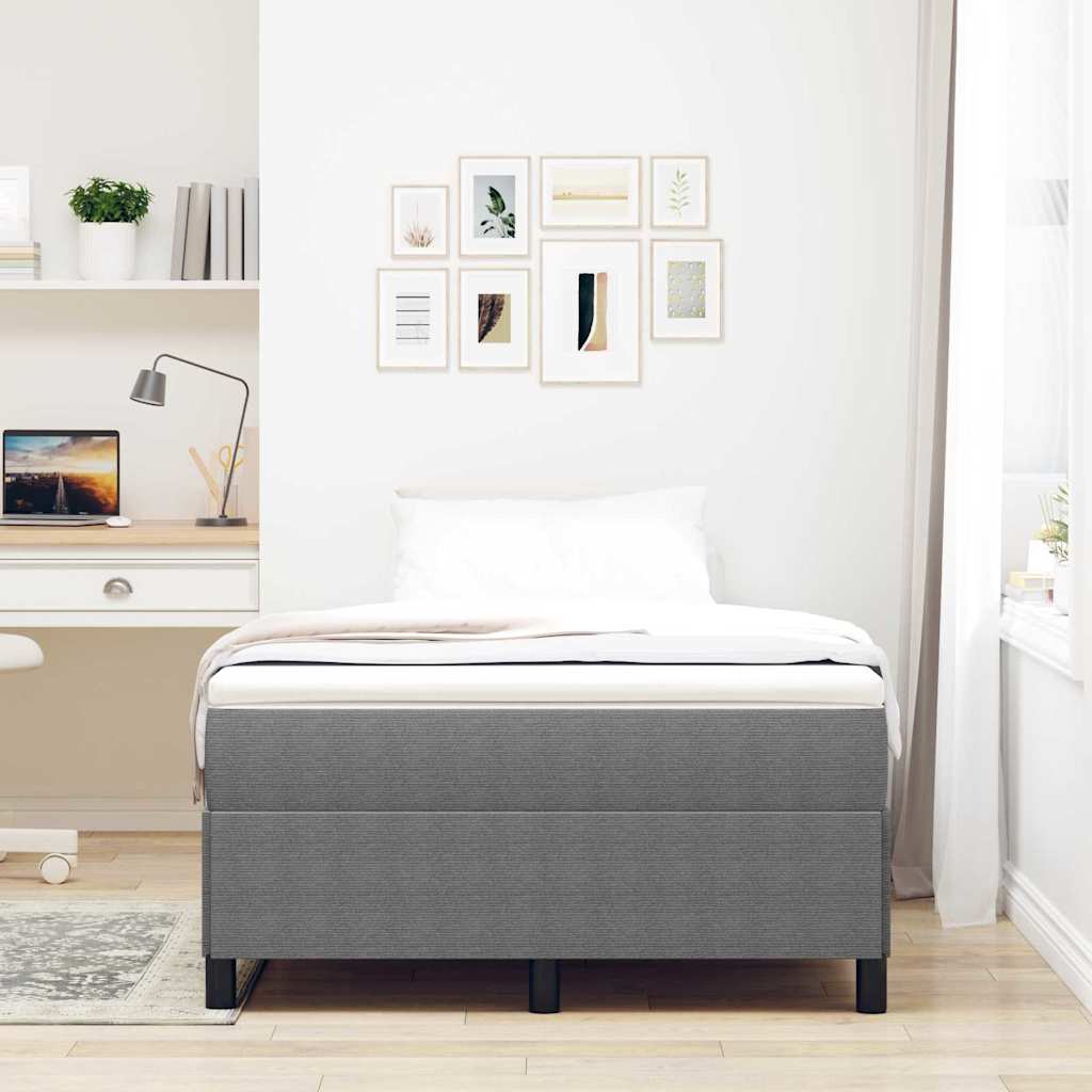 Bettgestell Hellgrau 120 x 190 cm Cordstoff