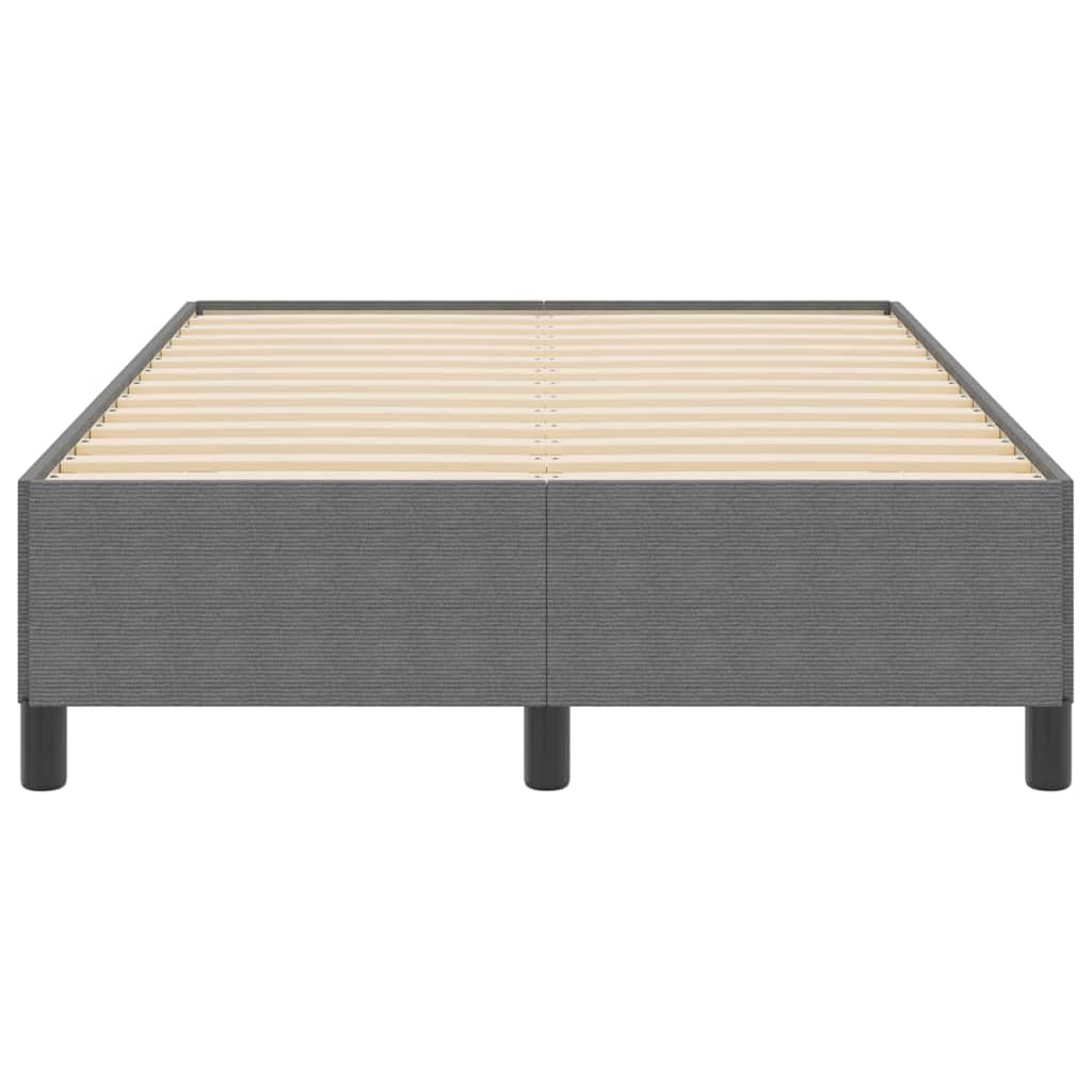 Bettgestell Hellgrau 120 x 190 cm Cordstoff