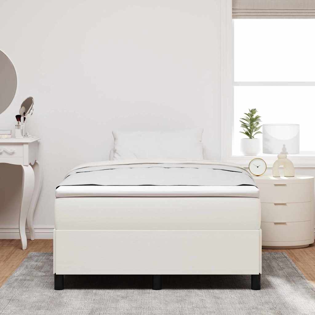 Bettgestell Creme 120 x 190 cm Cordstoff