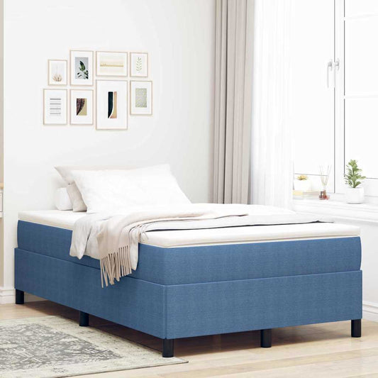 Bettgestell Blau 120 x 190 cm Cordstoff