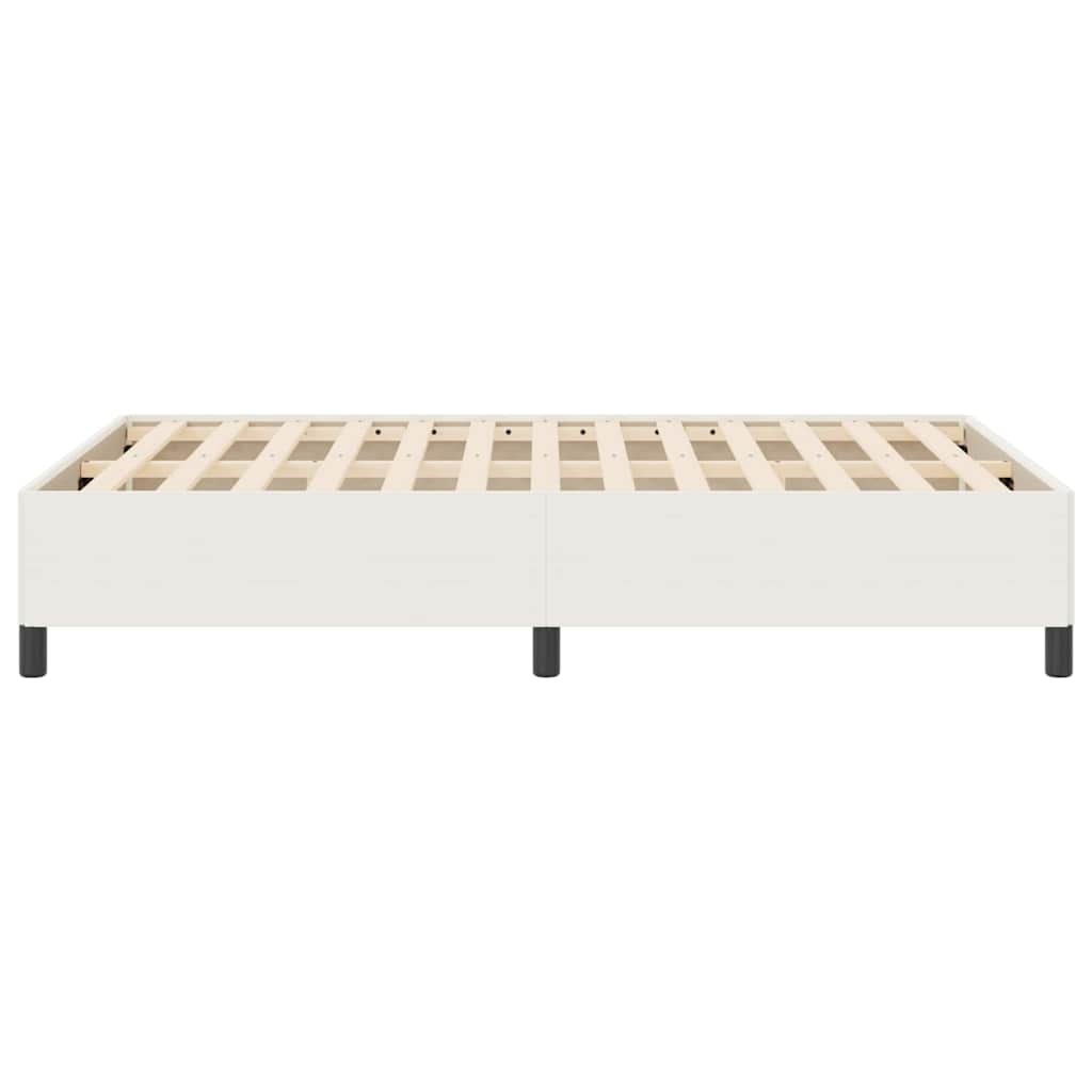 Bettgestell Creme 140 x 190 cm Cordstoff