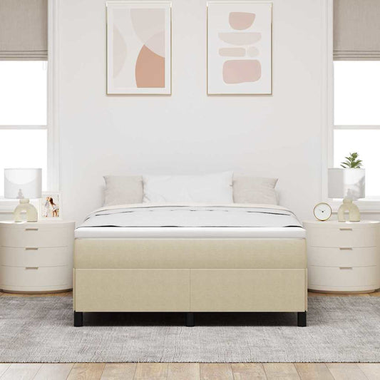 Bettgestell Grau-Grün 140 x 200 cm Cordstoff