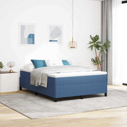 Bettgestell Blau 160 x 200 cm Cordstoff