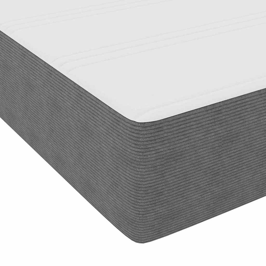 Bettgestell Hellgrau 140 x 200 cm Cordstoff