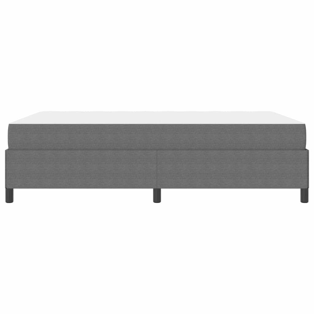Bettgestell Hellgrau 140 x 200 cm Cordstoff
