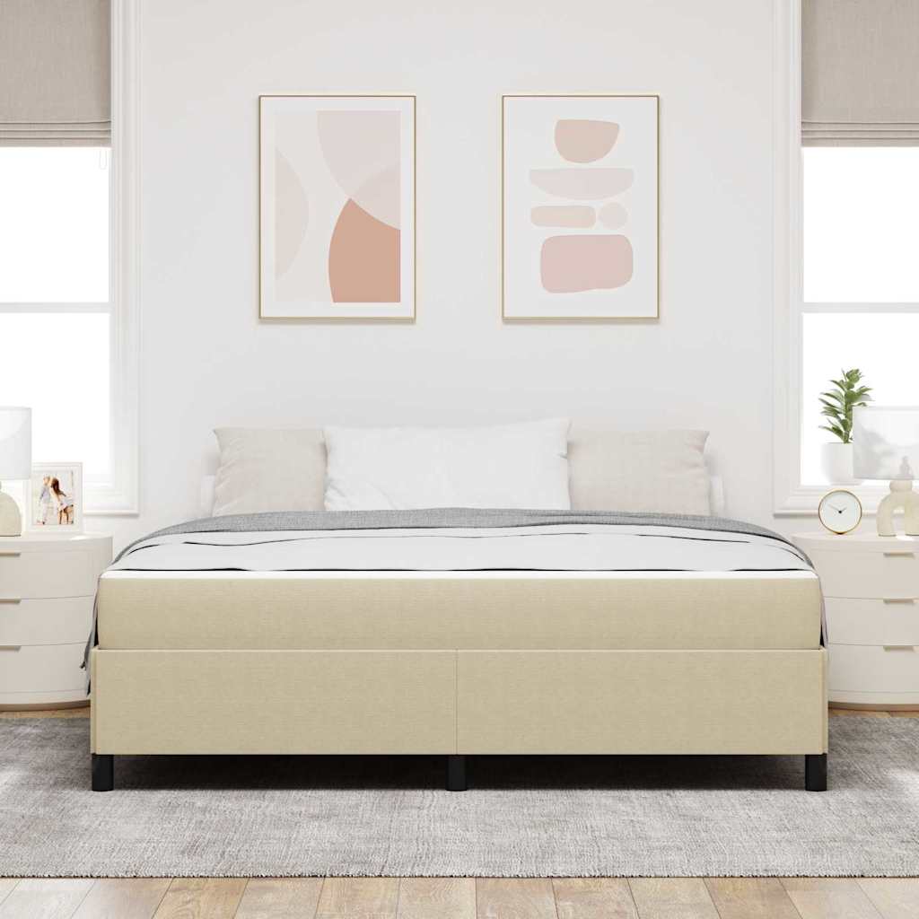 Bettgestell Hellgrün-Grau 180 x 200 cm Cordstoff