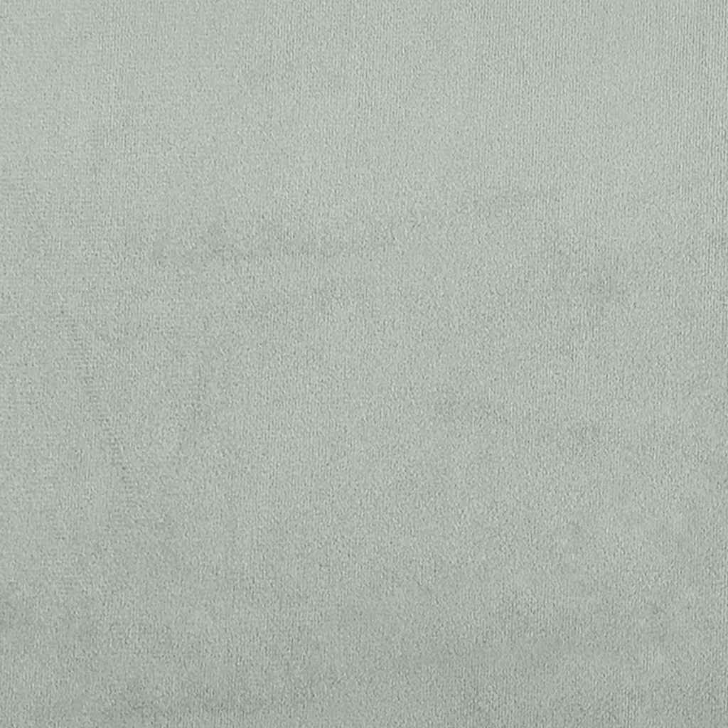 Bettgestell Hellgrau 200 x 200 cm Samt
