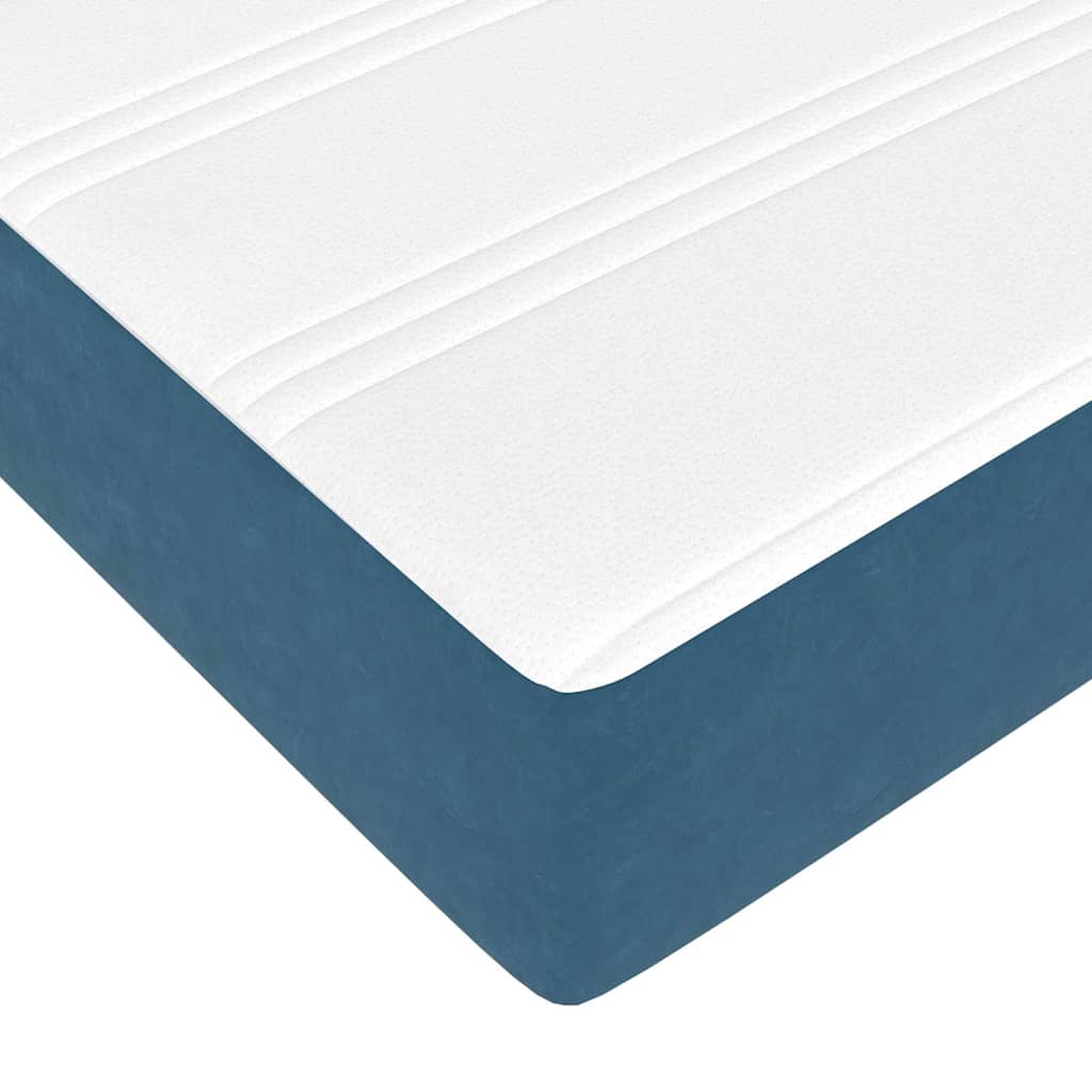 Bettgestell Blau 200 x 200 cm Samt