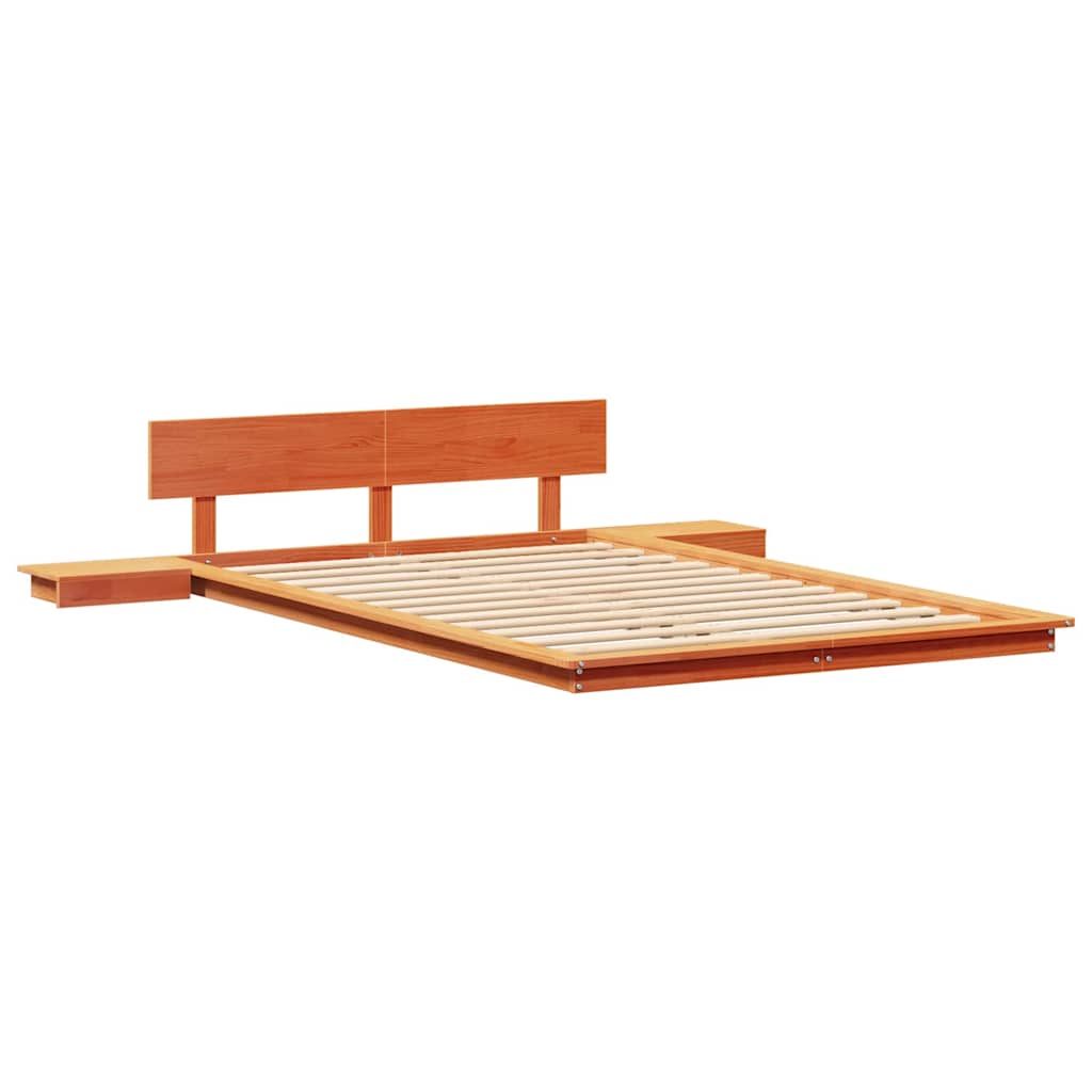 Bettgestell Braun 120 x 190 cm Holz