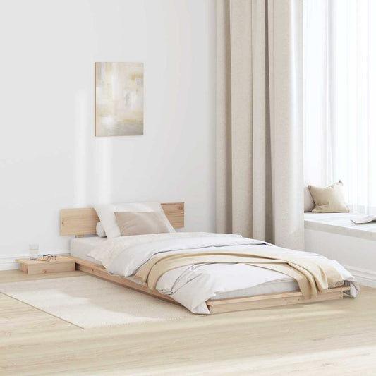 Bettgestell Braun 90 x 190 cm Holz