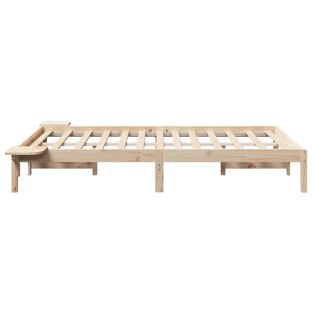 Bettgestell Braun 120 x 200 cm Braun