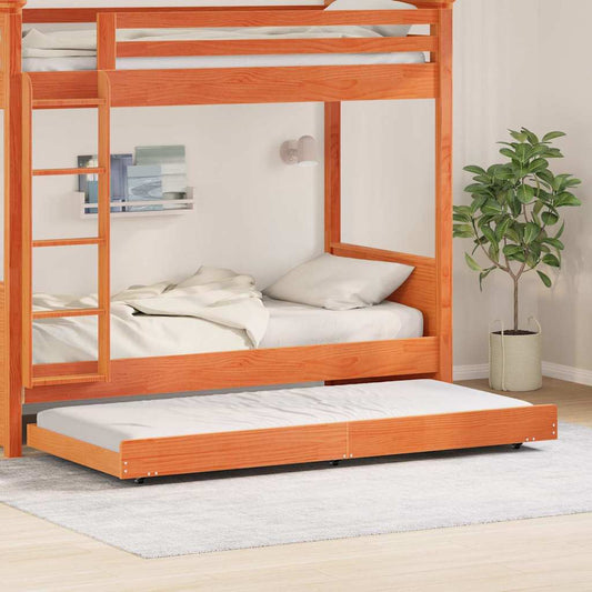 Bettgestell Braun 80 x 200 cm Massivholz Kiefer