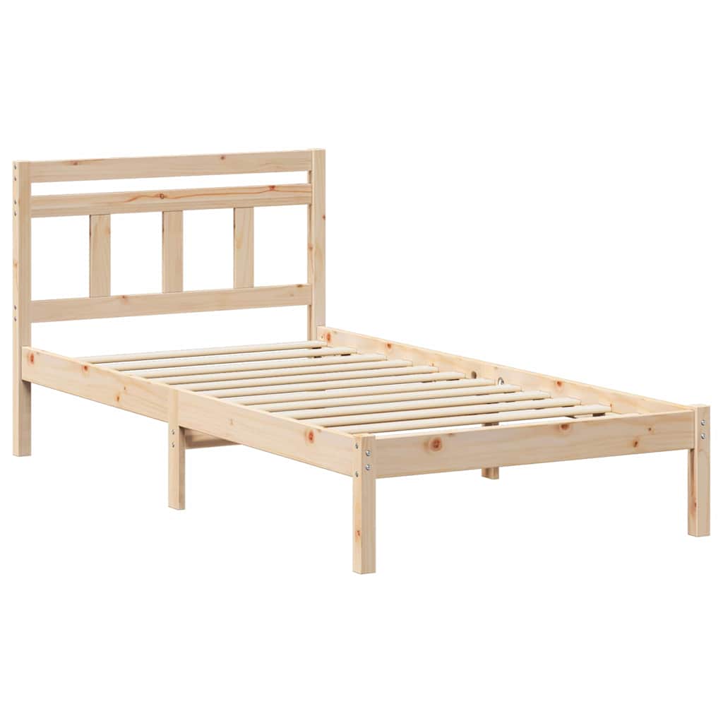 Bettgestell Braun Massivholz Kiefer