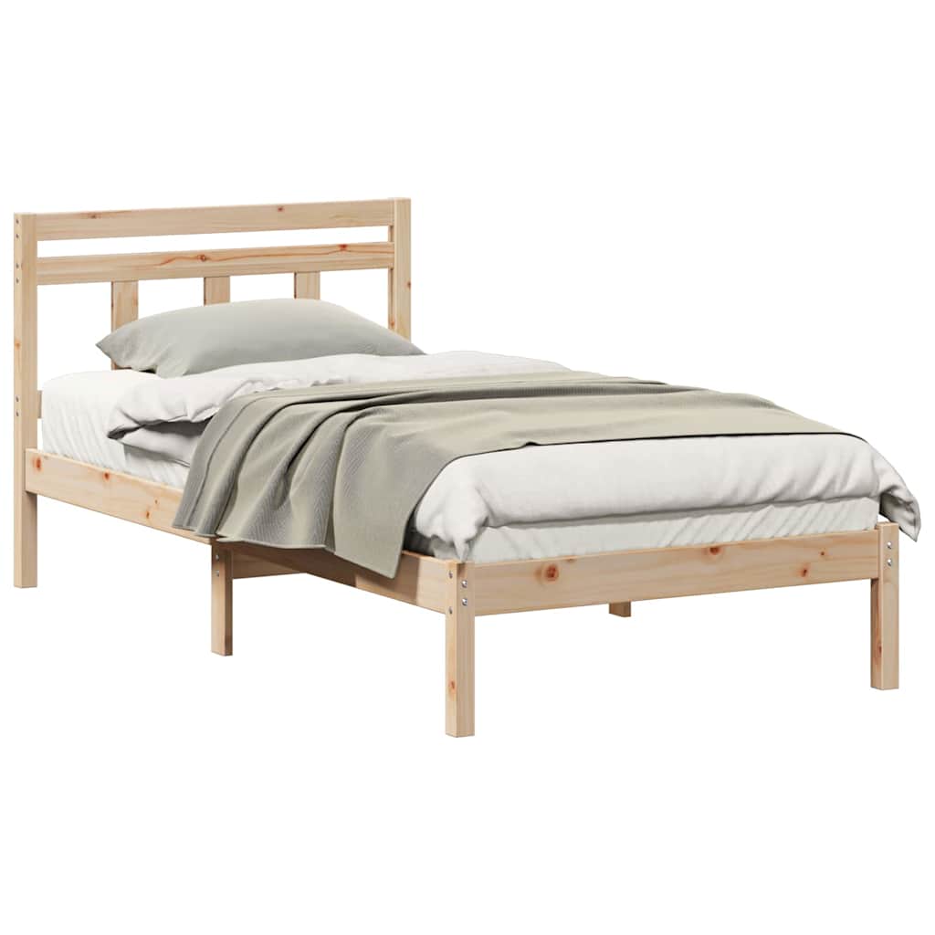 Bettgestell Braun Massivholz Kiefer