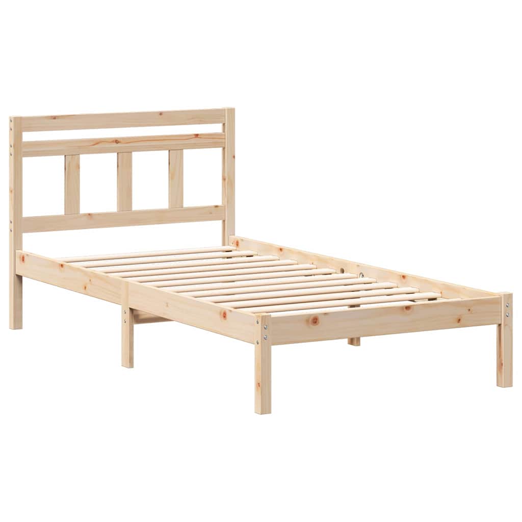 Bettgestell Braun Massivholz Kiefer