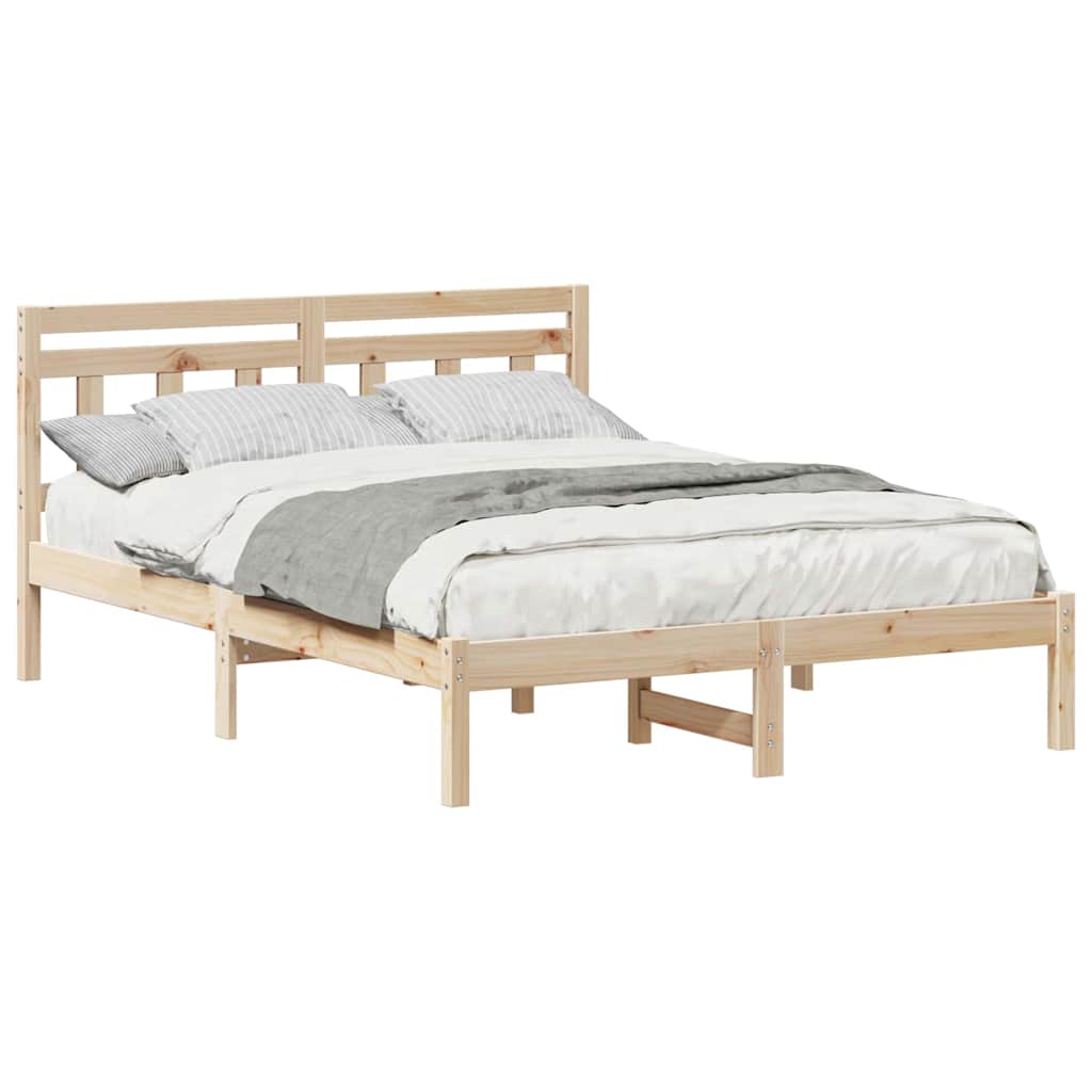 Bettgestell Braun Massivholz Kiefer