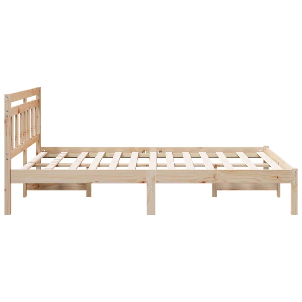 Bettgestell Braun Massivholz Kiefer