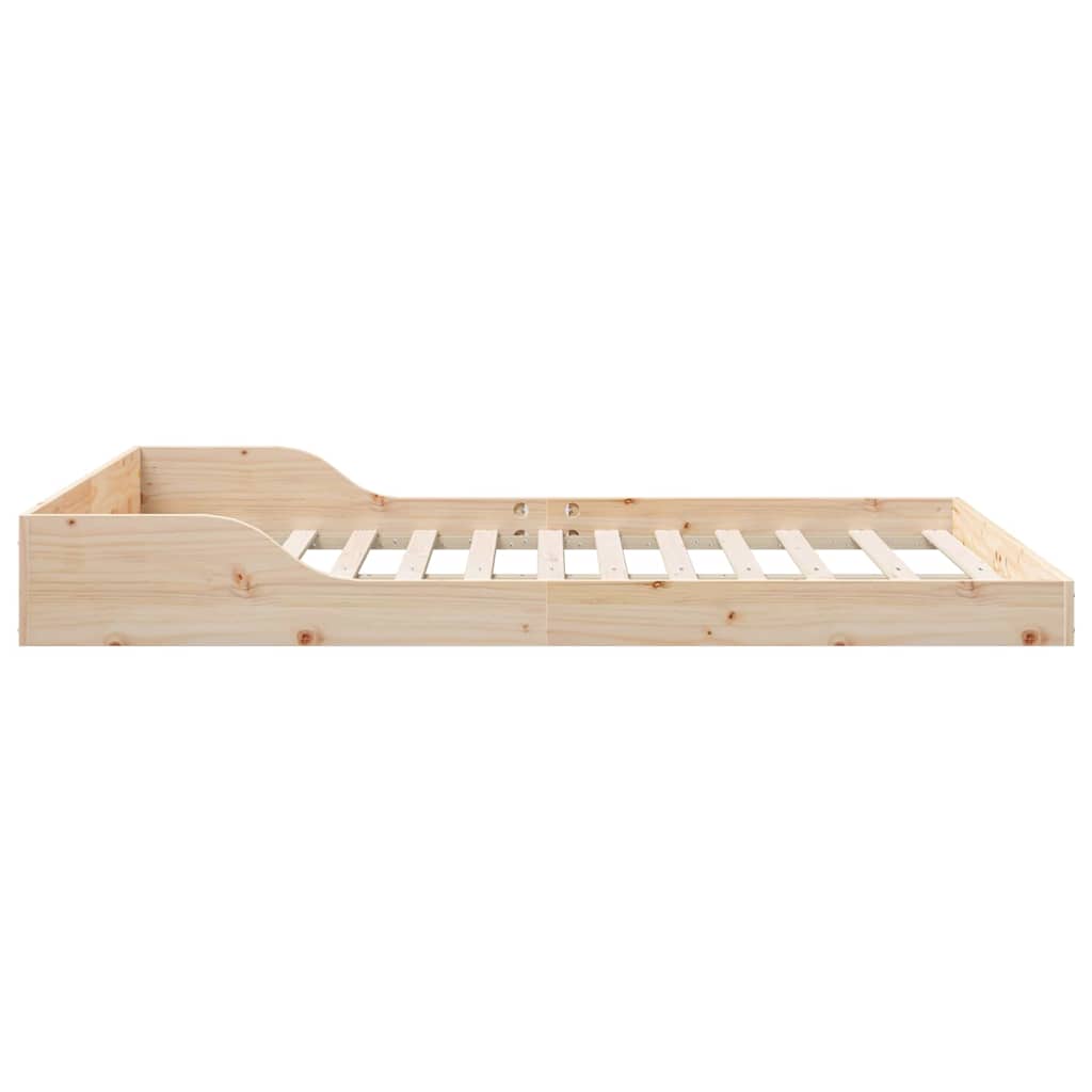 Bettgestell Braun 120 x 190 cm Massivholz Kiefer
