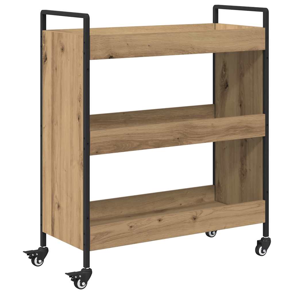 Küchentrolley Artisan-Eiche 70 x 30 x 82 cm Holzwerkstoff