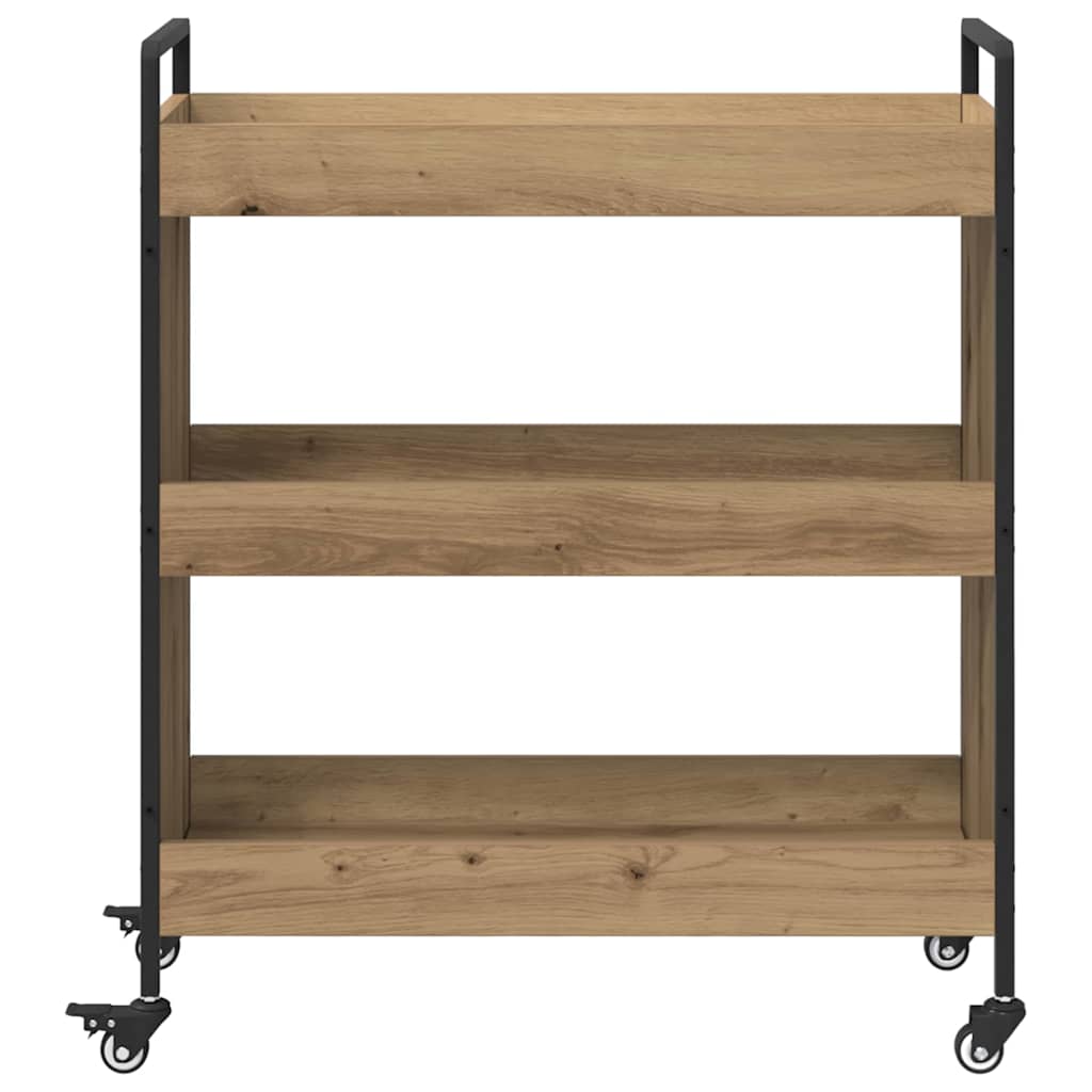 Küchentrolley Artisan-Eiche 70 x 30 x 82 cm Holzwerkstoff