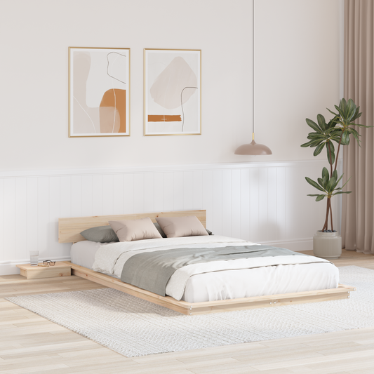 Bettgestell Braun 120 x 200 cm Holz